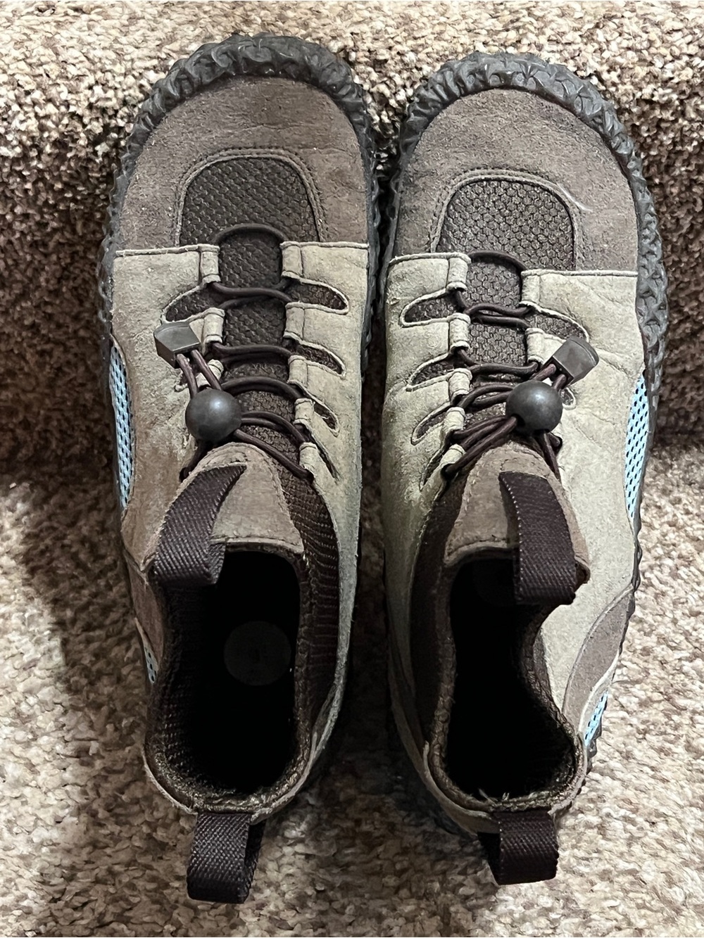 Orvis Gray and Light Blue Women's Ankle Booties - Picture 3 of 9